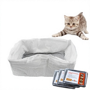 Sacs à litière jetables en plastique épais à grille filtrante pour <span class=keywords><strong>chat</strong></span>, 10 pièces CC1001 150g - Product Image 1