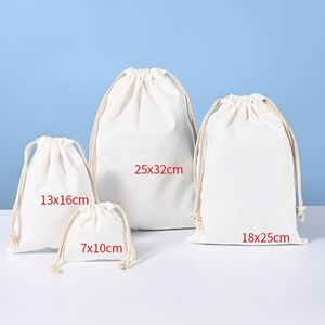 Sac en toile de grande taille 25x32cm, sac en toile durable, impression de logo, pochette cadeau, à utiliser pour ranger les cosmétiques, les vêtements, les jouets - Product Image 2