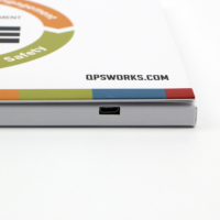 Panneau LCD IPS 4,3 pouces 16:9 pour cartes postales, triptychon vidéo, avec poches de transport pour livres de musique numériques et logos personnalisés