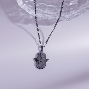 Collier Pendentif Personnalisé <span class=keywords><strong>en</strong></span> Acier Inoxydable avec Calligraphie Arabe Islamique, Bijou de Mode <span class=keywords><strong>en</strong></span> Gros pour l'Aïd, pour Femmes et Hommes - Product Image 5