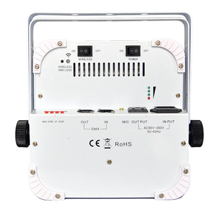 9 chiếc Đèn sân khấu đám cưới bằng pin không dây <span class=keywords><strong>LED</strong></span> 9 chiếc vỏ màu trắng ánh sáng đèn sân khấu đám cưới bằng phẳng <span class=keywords><strong>rgbawuv</strong></span> 6in1 đèn pha 9x18W - Product Image 6