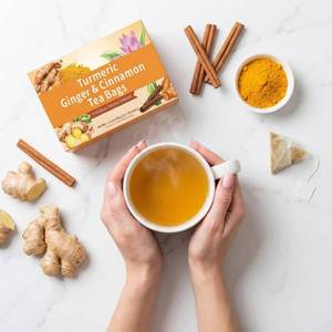 <span class=keywords><strong>Bustine</strong></span> di Tè Premium alla Curcuma, Zenzero e Cannella, Tè alle Erbe Naturale Senza Caffeina, <span class=keywords><strong>Bustine</strong></span> Monodose <span class=keywords><strong>per</strong></span> il Benessere Quotidiano - Product Image 5