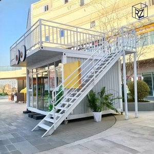 Café en conteneur préfabriqué avec auvent pour kiosque alimentaire, assemblage rapide, petit magasin modulaire, Ray-Zen, maison modulaire préfabriquée prête à l'emploi - Product Image 4