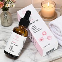 Sérum Visage Anti-Âge Hydratant, Éclaircissant et Raffermissant 5-en-1 au Collagène Fermenté, Vitamine C, Vitamine E, Niacinamide et Acide Hyaluronique