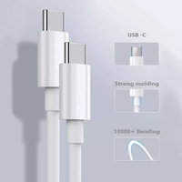 Câble de Données et de Charge Rapide USB-C vers USB-C 1M 2M à Haute Vitesse pour iPhone 15 Max Pro Ultra, avec Boîte