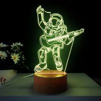 Décoration murale Anime, décoration de chambre Anime, lampe de nuit alimentée par USB, design d'animaux mignons de dessin animé, commande tactile