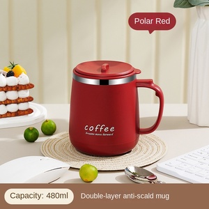 Última taza de aislamiento de acero inoxidable, taza de agua de oficina para niñas de alto valor de Color, taza de café, botella térmica para frío - Product Image 6