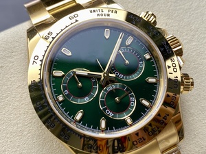 Luxury Super Quality Mechanical <b>Watch</b> 40mm VS factory 116.50.8 904 steel ETA 4130 movement 12.2mm gold green panda <b>watch</b> - Product Image 2