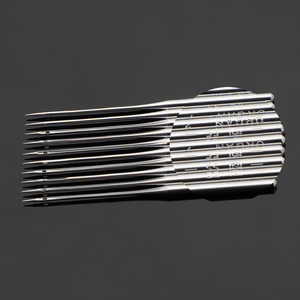 Agujas Japonesas ORGAN DBX1 DB*1 <span class=keywords><strong>para</strong></span> Máquina <span class=keywords><strong>de</strong></span> <span class=keywords><strong>Coser</strong></span> Industrial <span class=keywords><strong>de</strong></span> Una Sola <span class=keywords><strong>Aguja</strong></span>, Diferentes Tamaños <span class=keywords><strong>14</strong></span> #   16 #   18 # - Product Image 2