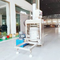 Tekfood Industriële Wijn Druivenpersmachine 100l 200l Hydraulische Mand Wijnpersmachine Voor Wijnverwerking Lijn
