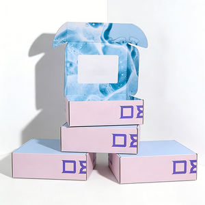 Boîtes d'emballage cadeaux en carton ondulé pour envoi postal, pliables, avec logo personnalisé et couleur - Product Image 4