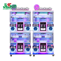 Machine à pinces à prix pour 4 joueurs, triple station, avec éclairage LED, à monnayeur, pour salle de bowling