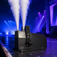 Canon à jet de CO2 électrique en métal à deux têtes pour effets de scène avec contrôle DMX512, compatibilité AC110-240V