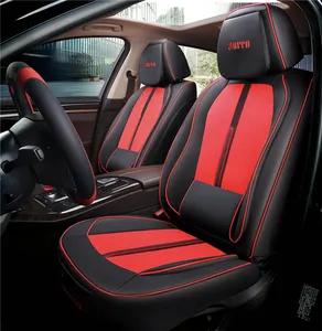 Customized 5pcs Car Seat Covers,Custom Full Set SUV Car Seat Covers Luxury Leather Cushion Covers , 3D Universal seat cushion