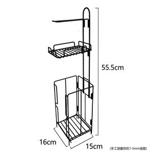 Portarrollos de Papel Higiénico Vertical Moderno de Hierro, Desmontable, de Pie, con Diseño Ecológico para Baño - Product Image 3