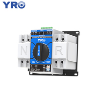 Interruptor de Transferencia Automática Monofásico YRO 230VAC 63A 2P, Conmutador de Doble Alimentación para Generador, Sistema Solar Eléctrico