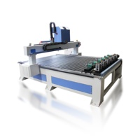 Routeur CNC à 6 têtes avec dispositif rotatif pour la sculpture 3D de cylindres en bois, fabrication de pieds de canapé, bras de chaise, machine de sculpture sur bois CNC 3D