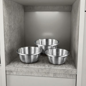 Fregadero ergonómico de borde grande de acero inoxidable 304 con cesta de frutas de drenaje ultrarrápido-colador y colador - Product Image 3