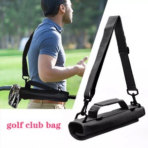 Sac de golf portable en nylon léger et écologique avec fermeture éclair, mini sacoche bandoulière pour balles de golf, personnalisable avec logo – Vente en gros - Product Image 2