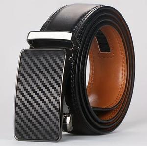 Cinturón para Hombre, Cuero Genuino, Hebilla Automática, Cinturón Versátil para Negocios - Product Image 6