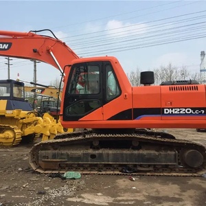 Excavatrice sur chenilles d'occasion Doosan DH220LC-7 de qualité supérieure, 22 tonnes, avec moteur, boîte de vitesses, pompe à engrenages, roulement et composants essentiels – En vente - Product Image 3