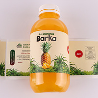 Étiquettes autocollantes imperméables pour l'emballage des aliments et des boissons, étiquettes personnalisées en matériau adhésif