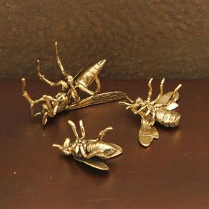 Artistic Brass <b>Bee</b> Figurine - Modern Animal Statue, Ideal for Home Decor, Collectible, Wedding <b>Gift</b> - Product Image 1