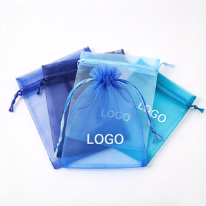 Custom Logo Organza Mesh Drawstring Gift Bag Sheer Pouch Wholesale for Wedding Favor Candy Jewelry Cosmetic Packaging - Product Image 4