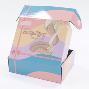 Biodegradable Custom Kraft Corrugated Rigid <b>Boxes</b> for Apparel Shoes <b>Hats</b> & Gifts-Four-Color Printing Handle & Magnetic Closure - Product Image 2