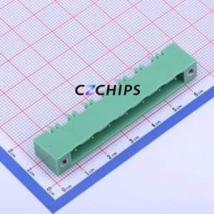 KF2EDGVM-7.5-7P Plug-in Terminal Block Through hole,P=7.5mm Connector Board-to-Board / Socket - Closed Screw Fixing 1x7P 7.5mm - Product Image 1