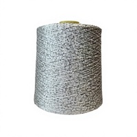 Fil de coton à paillettes de 3 mm, tendance, luxueux et élégant, pour le crochet de pulls, bonnets, écharpes, châles, robes et manteaux