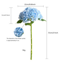 Offre Spéciale : Hortensia Artificiel Effet Naturel, Hortensia Bourgogne, Hortensia Blanc en Latex Effet Naturel en Gros