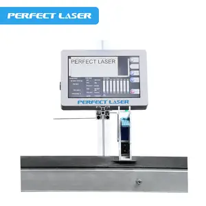 Perfecte Laser Batch Code Printer Desktop Online Tij Tijd Datum Logo Inkjet Printmachine Voor Plastic Cosmetische Wijnflessen