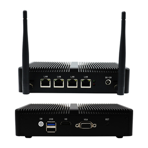 Eglobal Wins10/Linux/pfSense J1900 placa base hermano mini pc con 4 RJ45 LAN 1COM wifi mini pc sin ventilador