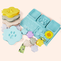Produits pour animaux de compagnie en silicone platine de qualité alimentaire Es-Pro Eco-Friendly OEM/ODM – Ensemble de gamelles et tapis d'alimentation anti-glouton pour chiens et chats
