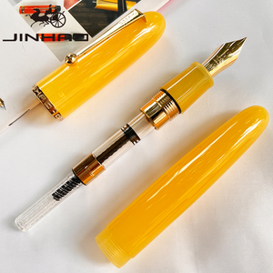 जिन्हाओ 9019 ऐक्रेलिक दिल की धड़कन निब गोल्ड ट्रिम क्लासिक डिजाइन चिकनी लेखन स्मूथ लेखन - Product Image 2