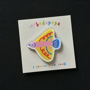 Épingles en acrylique transparentes personnalisées et mignonnes, aimants de réfrigérateur personnalisés sur le thème de l'anime et des dessins animés, artisanat en plastique, type de produit - Product Image 2