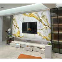 Panneau translucide ultra-fin en PVC imitation marbre, panneau mural rétroéclairé en onyx pour la décoration intérieure des murs et des plafonds