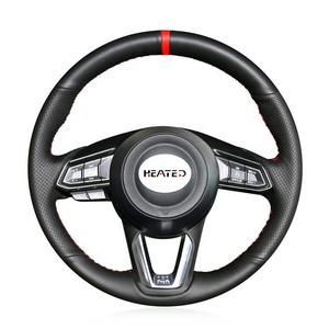 Cubierta de <span class=keywords><strong>volante</strong></span> <span class=keywords><strong>para</strong></span> <span class=keywords><strong>Mazda</strong></span> <span class=keywords><strong>3</strong></span> <span class=keywords><strong>Mazda</strong></span> Axela 6 Atenza CX-<span class=keywords><strong>3</strong></span> 2018-2019 CX-5 2017-2019 CX-9 Toyota Yaris () precio al por mayor - Product Image 2