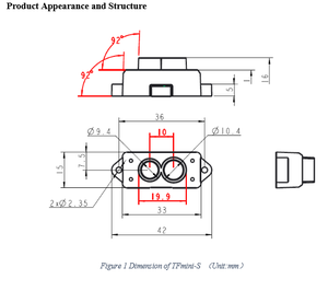 TFmini-S Lidar Range Finder <span class=keywords><strong>Sensor</strong></span> 0,1-12m Módulo de rango micro de un solo punto UART/IIC para <span class=keywords><strong>Arduino</strong></span> Pixhawk 4,5-6V TFmini actualizado - Product Image 6