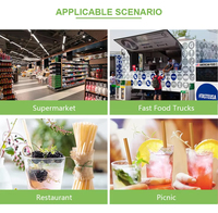 Pailles écologiques en PHA, compostables à domicile et en mer, qualité alimentaire, taille et emballage personnalisés disponibles