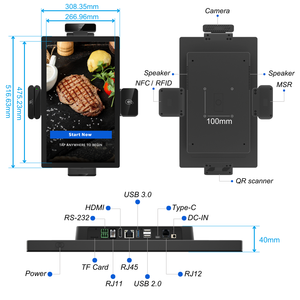Kiosco de Autoservicio de 21 Pulgadas con Android 14, 4+64 GB, HDMI, RJ11, RJ45, USB Tipo-C, Interfaces Enriquecidas para <span class=keywords><strong>Comprar</strong></span> <span class=keywords><strong>Entradas</strong></span> a Películas - Product Image 2