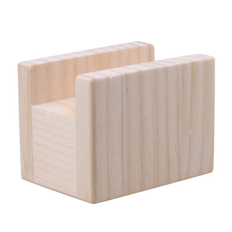 Natural pine wood sofa table lifter Furniture Lifter Storage for 4cm Groove Feet Up to 5cm