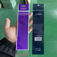 Sacs en plastique transparents autocollants personnalisés avec logo, sacs d'emballage OPP en gros