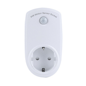 Europe Standard PIR Motion Sensor Socket Long Range Suitable for Rooms Auto <strong>Turn</strong> <strong>Turn</strong> <strong>off</strong> - Product Image 1
