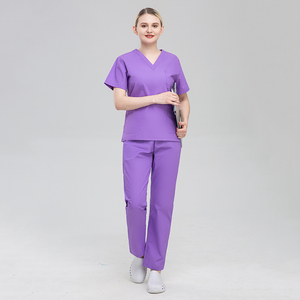 ชุดยูนิฟอร์มทางการแพทย์ร้านเสริมสวย, พยาบาล, เสื้อโค้ทแล็ปและกางเกง, ชุดขัดร้านขายสัตว์เลี้ยง, ชุดชุดทำงานทันตแพทย์ - Product Image 4