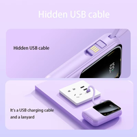 Promo DX467 Power Bank Terbaru 10000mah Pengisian Cepat Output 20W/15W Input Micro USB Type-C Layar LED Portabel