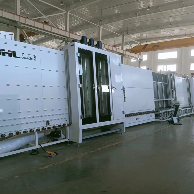 Window Glass Making Machine Full-automatic Vertical Insulating Glass Flat-pressing Production Line
