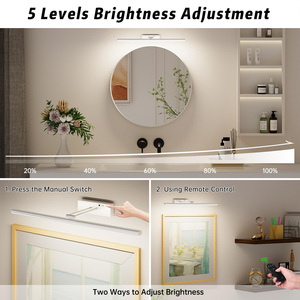 Wireless <b>Wall</b> Lamp for Artwork Display, Rechargeable Picture <b>Light</b> <b>with</b> Remote, Magnetic & Timer for Gallery Living Room Bedroom - Product Image 3