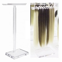 Présentoir Moderne en Acrylique pour Extensions de Cheveux et Perruques, Léger, Autoportant, Transparent/Couleur Personnalisée, Vente en Gros Usine